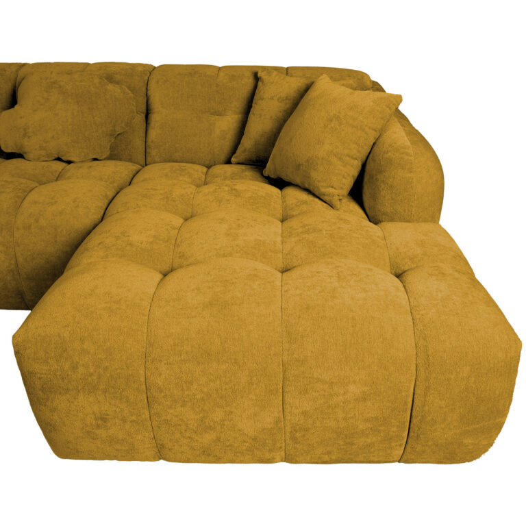 Nurgadiivan FORTE U-kujuline VN 374x242/162xH76cm, pruunikaskollane - Image 5