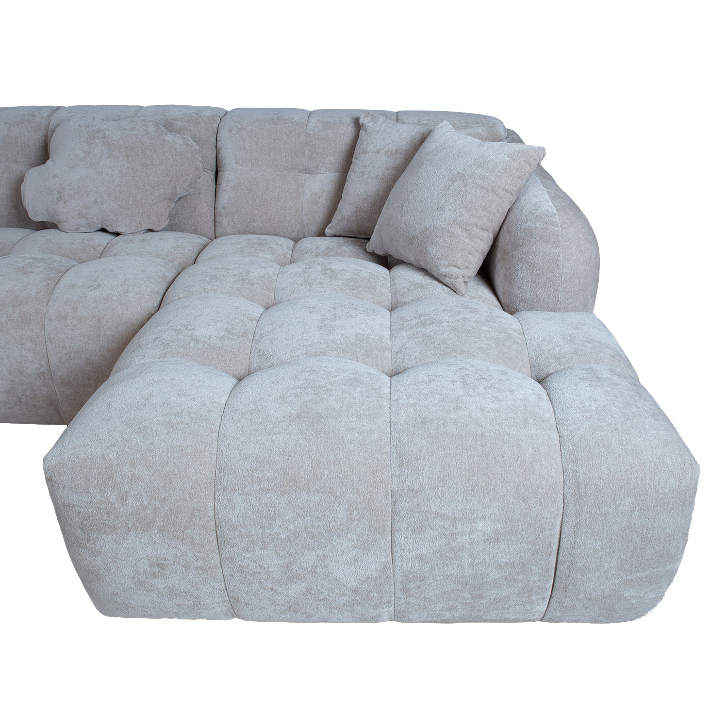 Nurgadiivan FORTE U-kujuline VN 374x242/162xH76cm, hall - Image 5