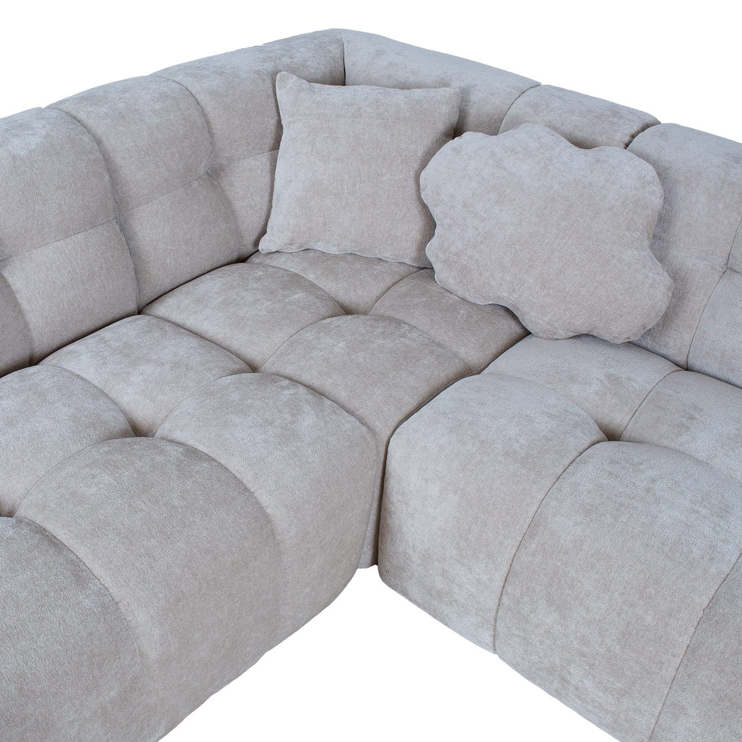 Nurgadiivan FORTE U-kujuline VN 374x242/162xH76cm, hall - Image 6