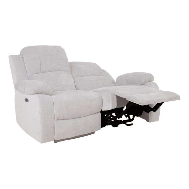 Diivan FELICIA 2-kohaline elektriline recliner 150x96xH100cm, loodusvalge - Image 2