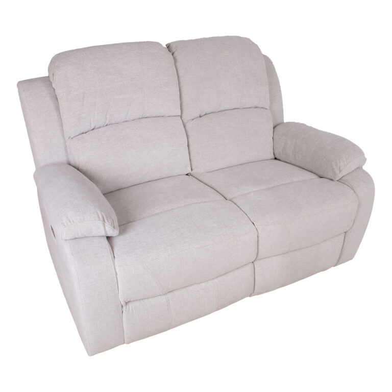 Diivan FELICIA 2-kohaline elektriline recliner 150x96xH100cm, loodusvalge - Image 4