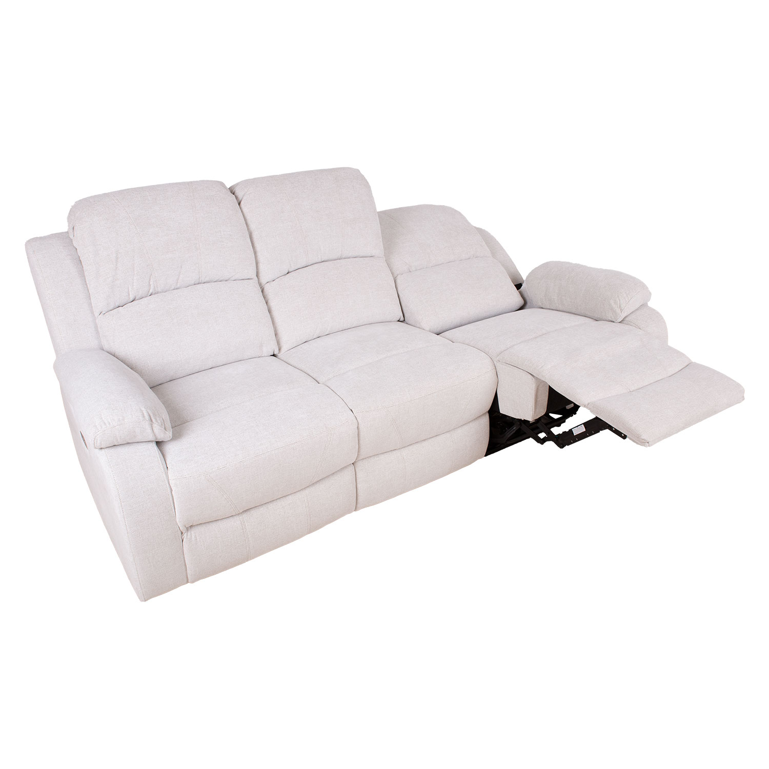 Diivan FELICIA 3-kohaline elektriline recliner 208x96xH100cm, loodusvalge