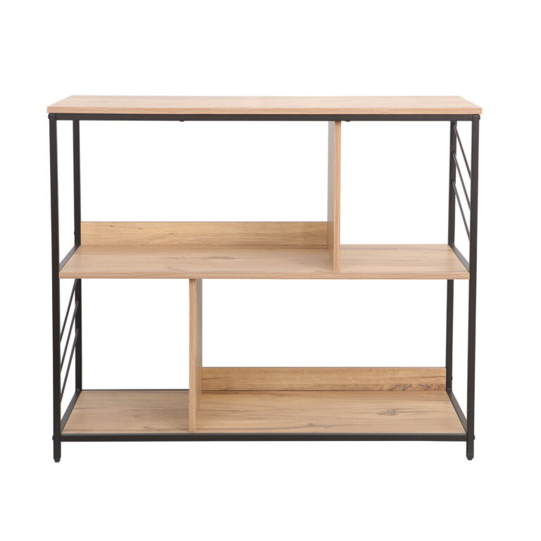 Riiul DIMITRA 100x40xH83,5cm, rustik/must - Image 2