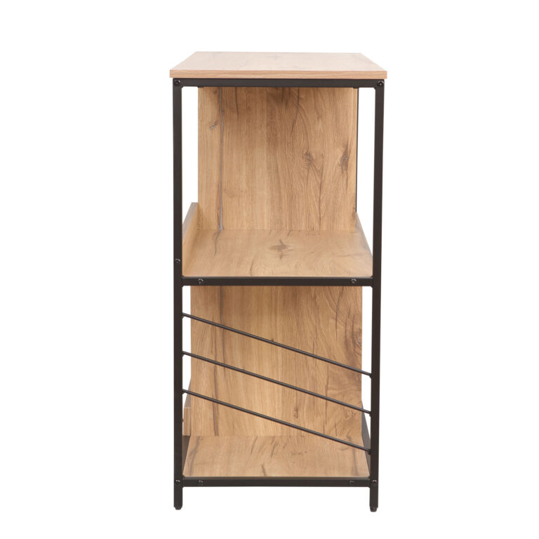 Riiul DIMITRA 100x40xH83,5cm, rustik/must - Image 3