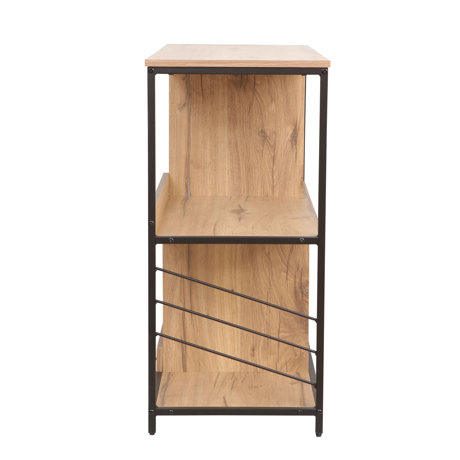 Riiul DIMITRA 100x40xH83,5cm, rustik/must