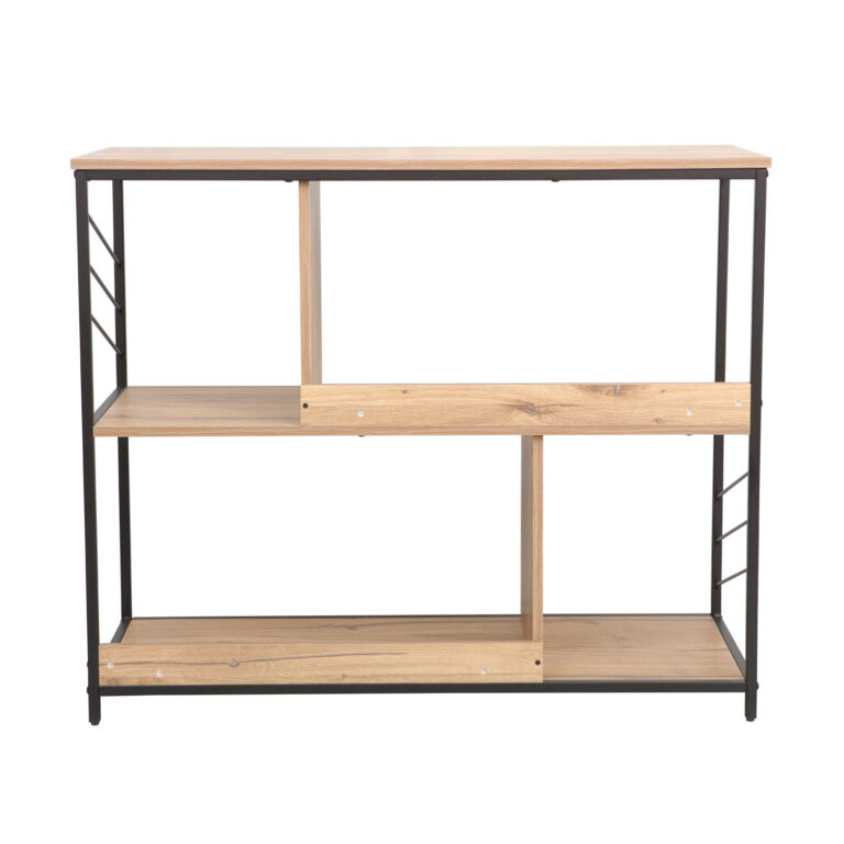 Riiul DIMITRA 100x40xH83,5cm, rustik/must - Image 4