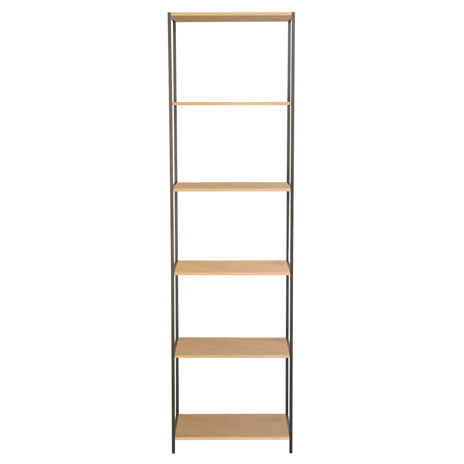 Riiul HARPER 50x30xH180cm, saar/must