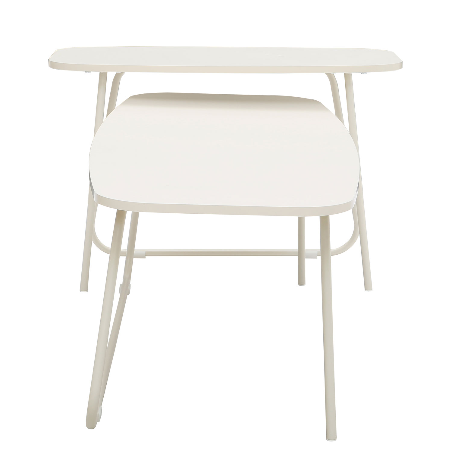 Diivanilaud DUO 2tk 120x48xH40cm, 75x40xH48cm, hele puit/beež