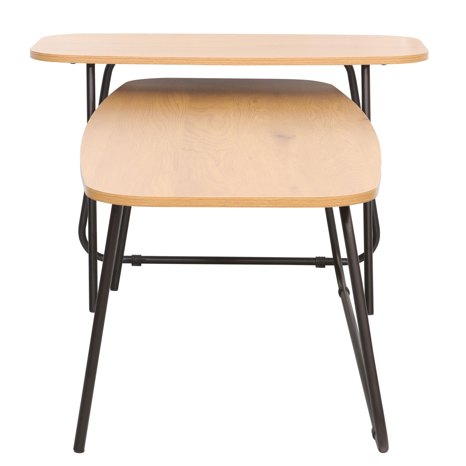 Diivanilaud DUO 2tk 120x48xH40cm, 75x40xH48cm, saar/must