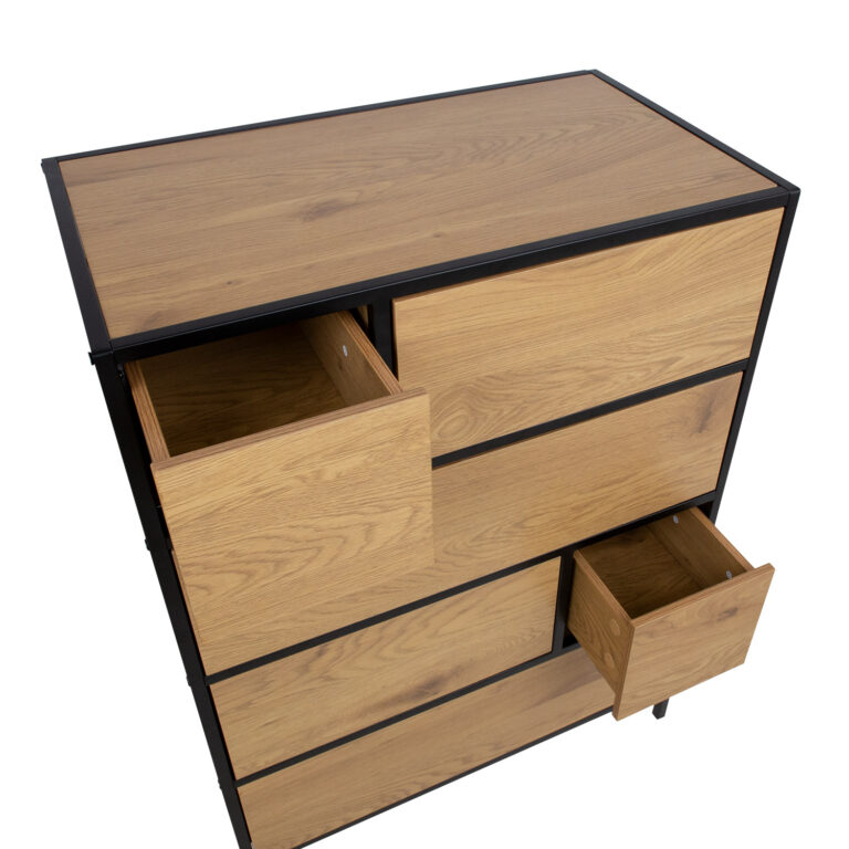 Kummut HEDVIG 70x40xH95cm, saar/must - Image 2