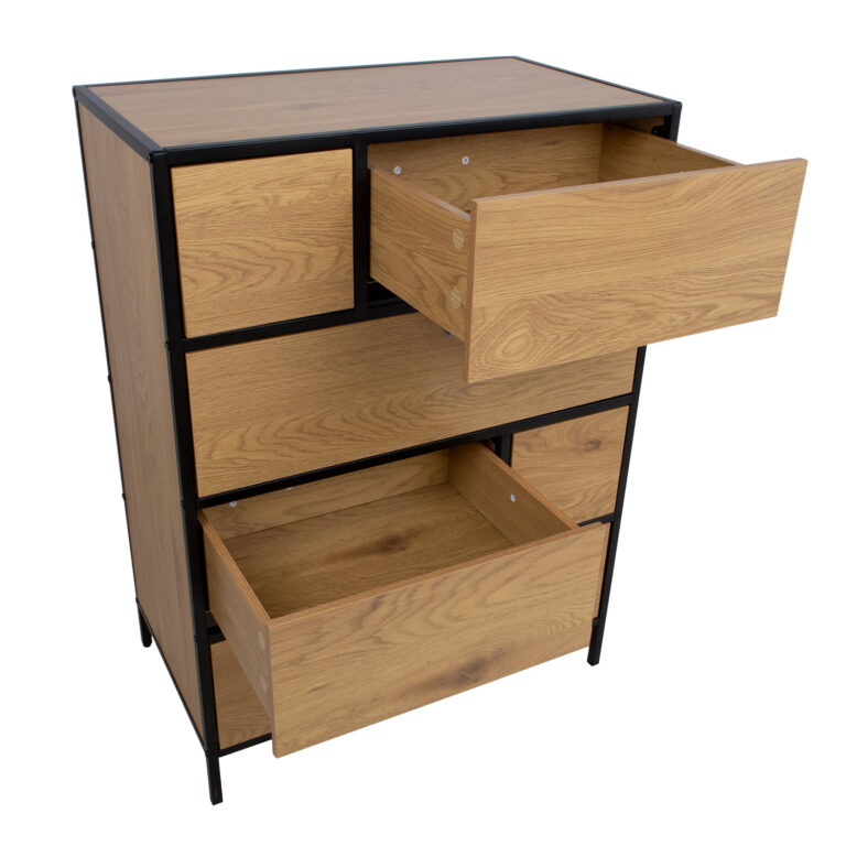 Kummut HEDVIG 70x40xH95cm, saar/must - Image 3