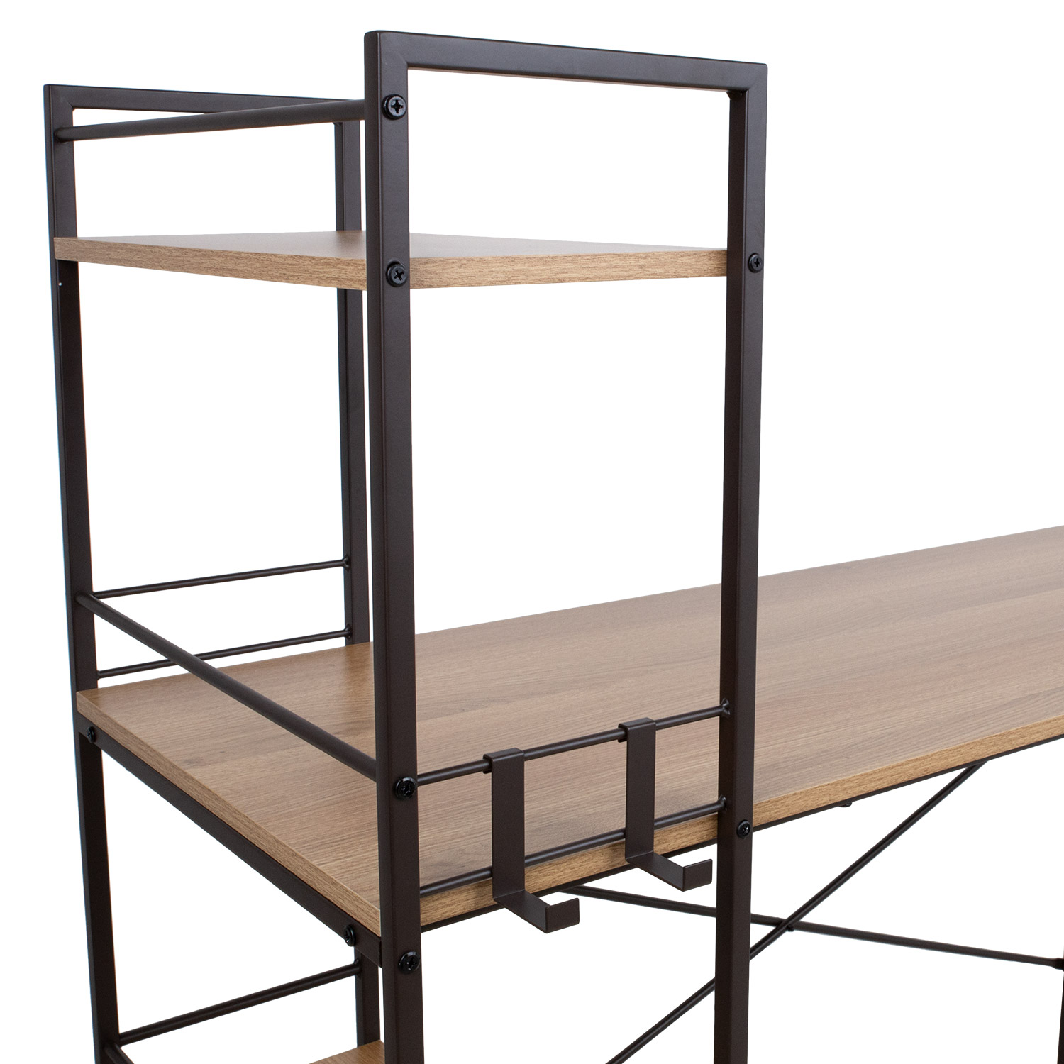 Kirjutuslaud STUDY 120x51xH120cm, tamm/pruun