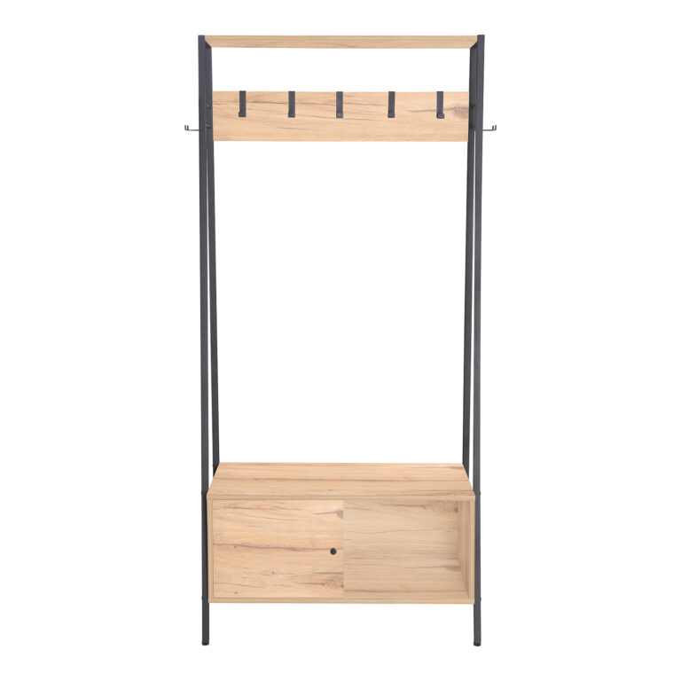 Esikuriiul HANNES 84x40xH180cm, rustik melamiin - Image 2