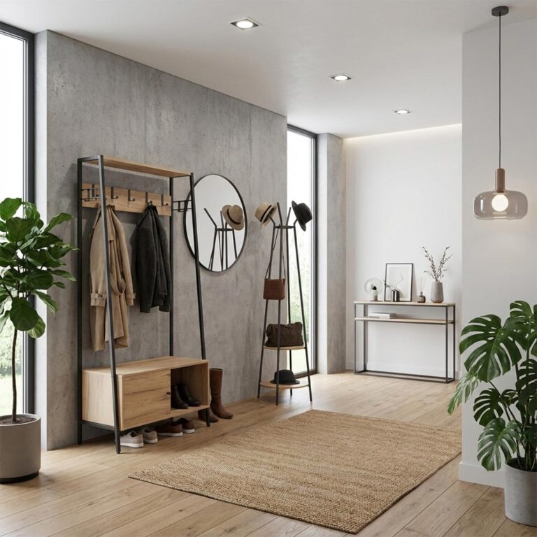 Esikuriiul HANNES 84x40xH180cm, rustik melamiin - Image 4