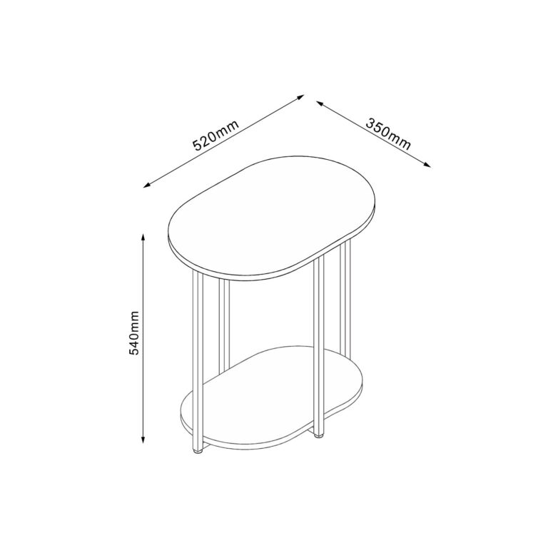 Abilaud HANNES 52x35xH54cm, rustik melamiin - Image 3