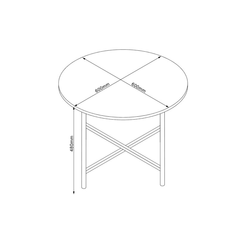 Diivanilaud HANNES 60x60xH48cm, rustik melamiin - Image 4