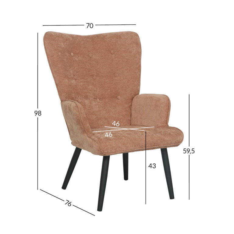 Tugitool MATEO roostepruun - Image 6