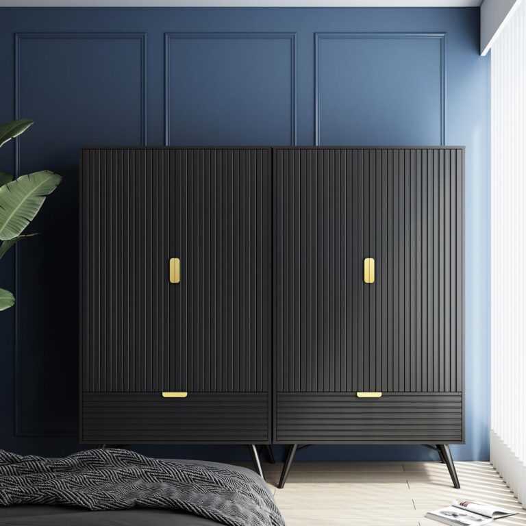 Riidekapp PIXAR 100x56xH175cm, must - Image 10