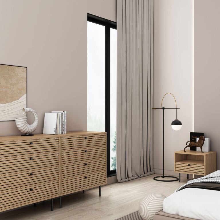 Öökapp LINE 50x40xH50cm, tammedekooriga melamiin - Image 10