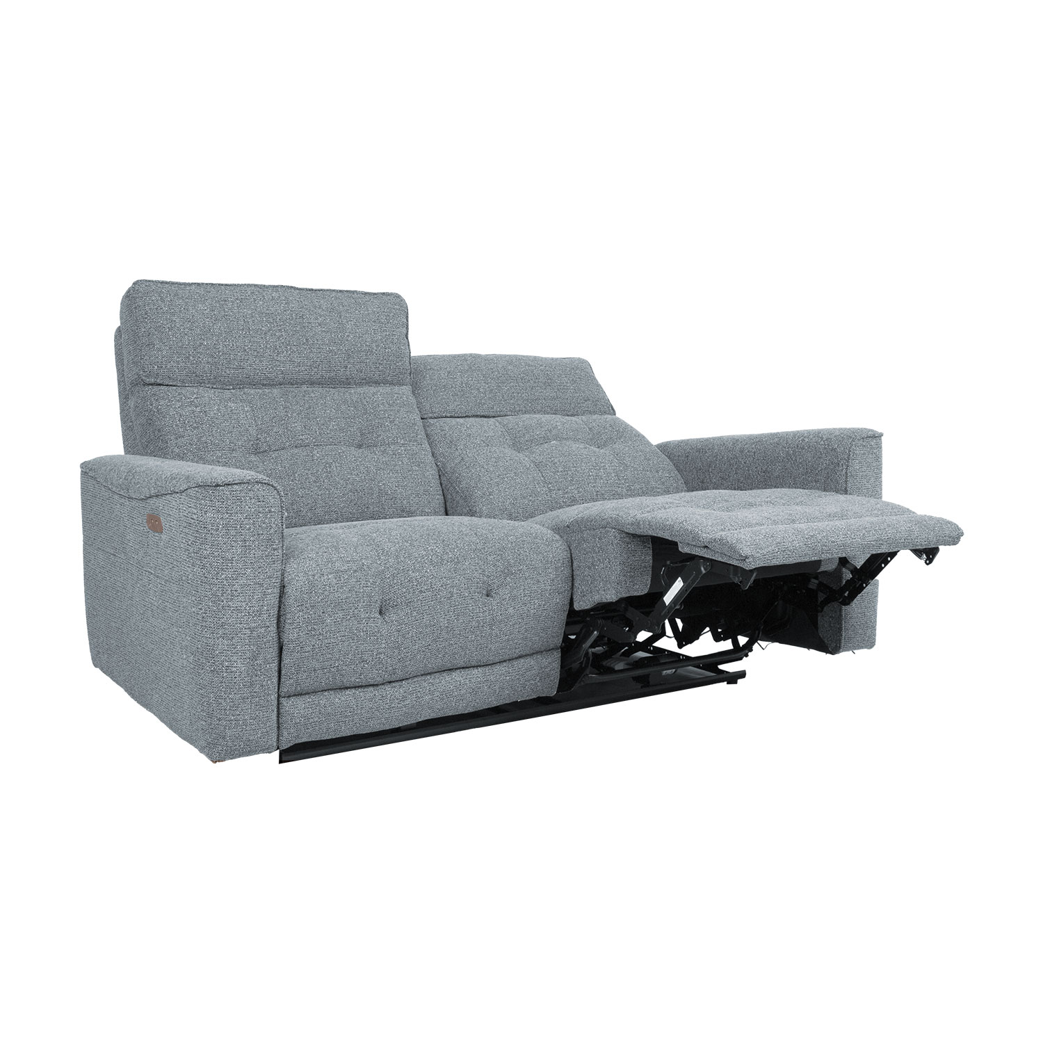 Diivan BOSCO 2-kohaline elektriline recliner 157x94xH102cm, sinakashall