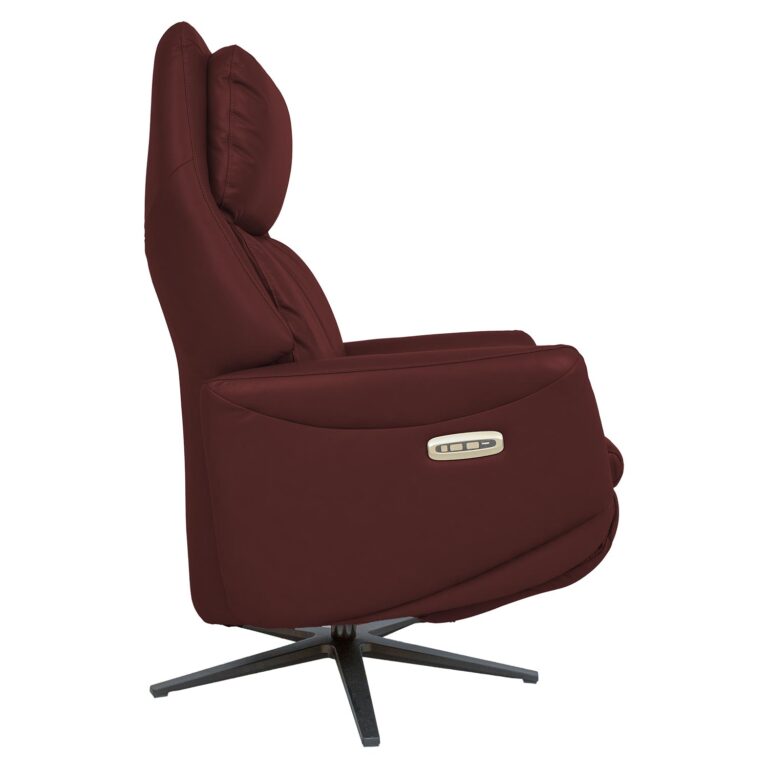 Tugitool DAMIANO elektriline recliner 72x84xH116cm, tumepunane nahk - Image 4
