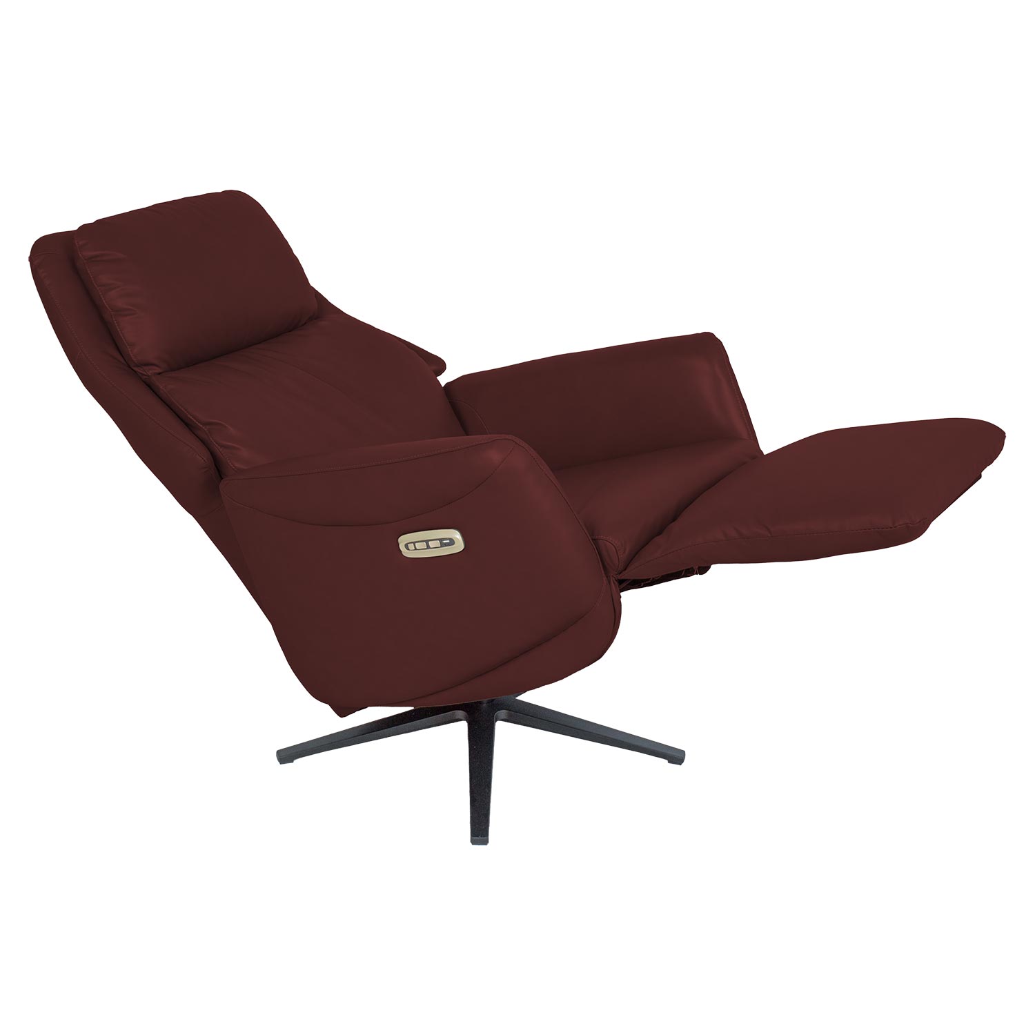 Tugitool DAMIANO elektriline recliner 72x84xH116cm, tumepunane nahk