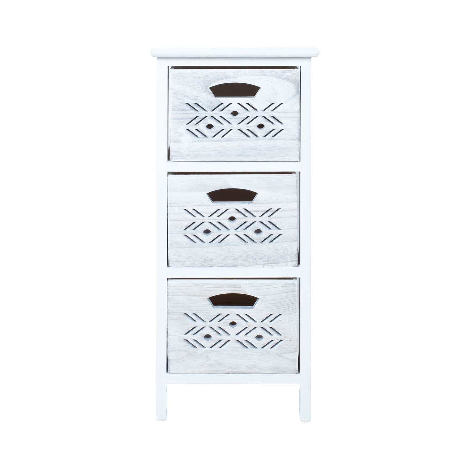 Kummut MIHKLI 3-sahtliga 26x32x63cm, valge