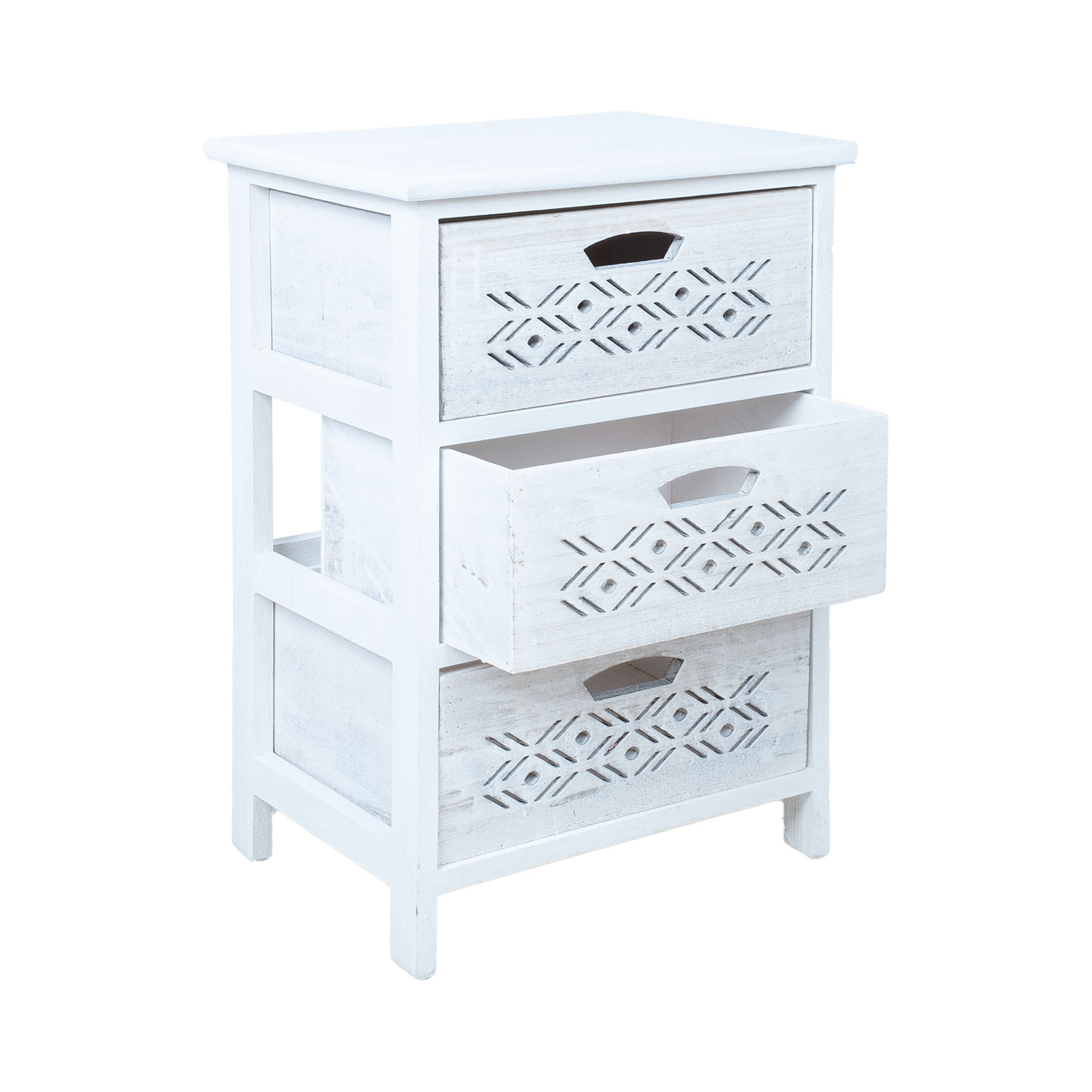 Kummut MIHKLI 3-sahtliga 40x29x58cm, valge - Image 2