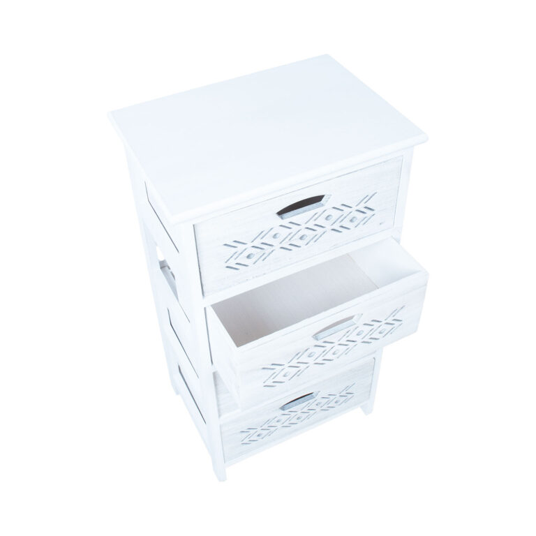 Kummut MIHKLI 4-sahtliga 40x29x73cm, valge - Image 3