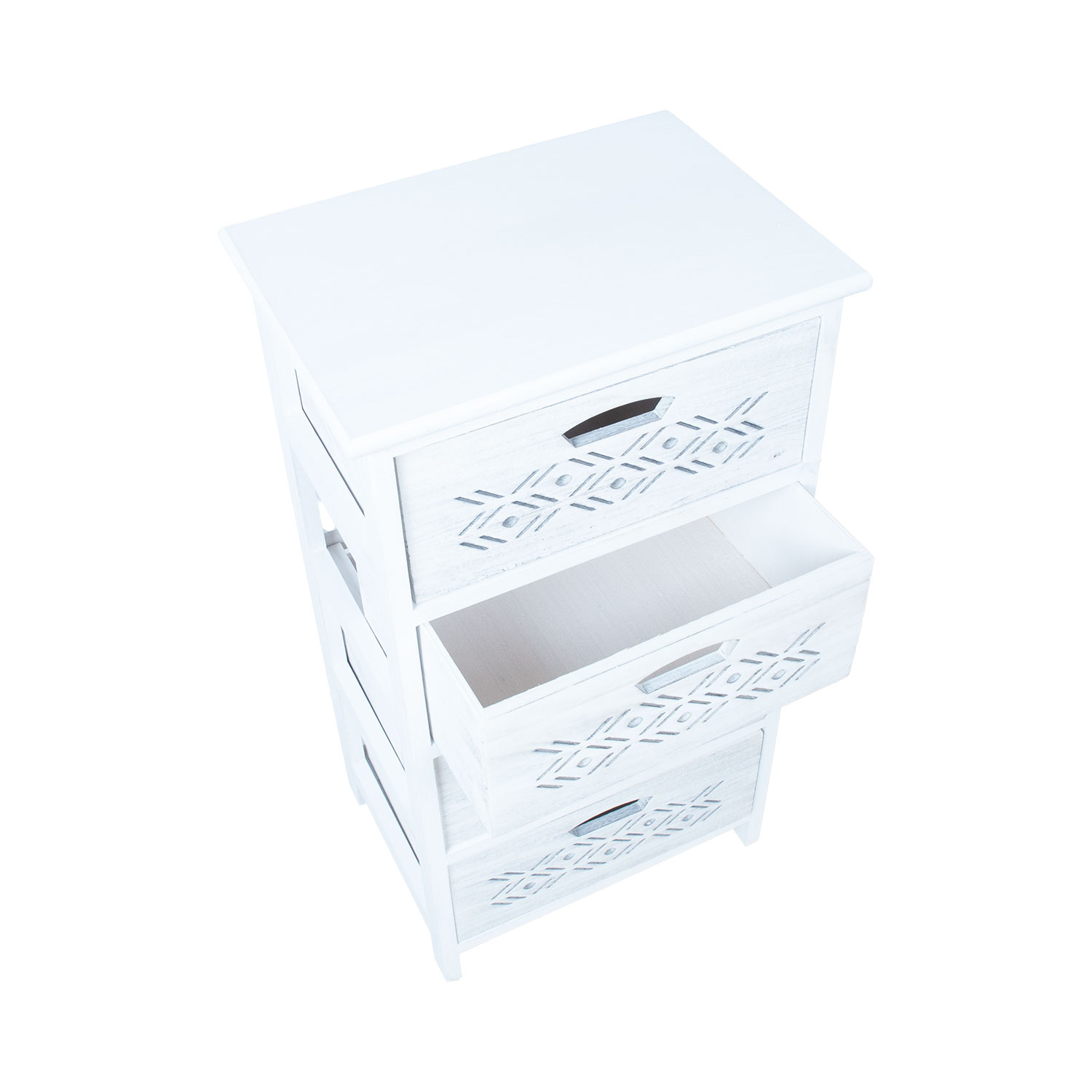 Kummut MIHKLI 4-sahtliga 40x29x73cm, valge