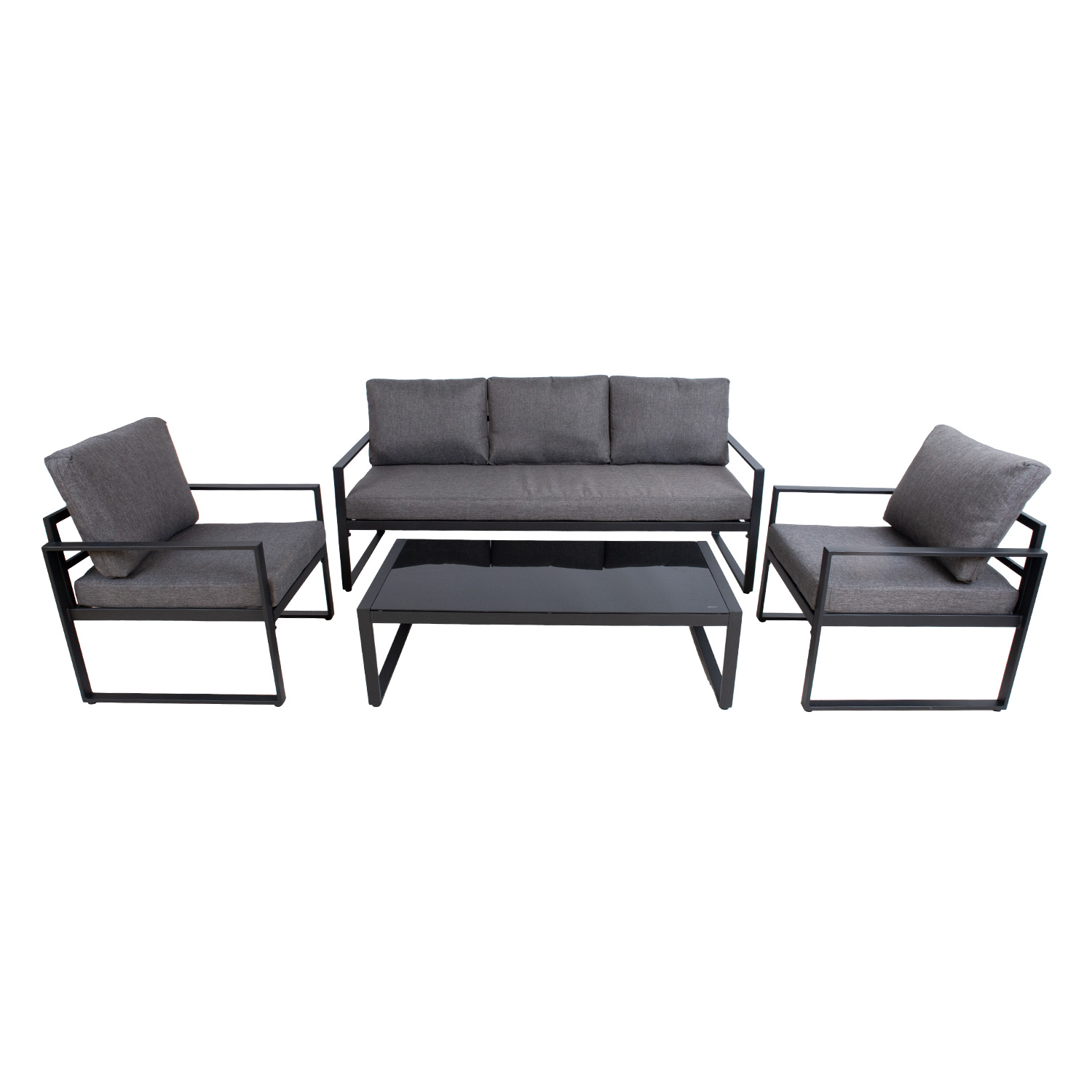 Aiamööblikomplekt LEIPZIG laud, diivan ja 2 tooli