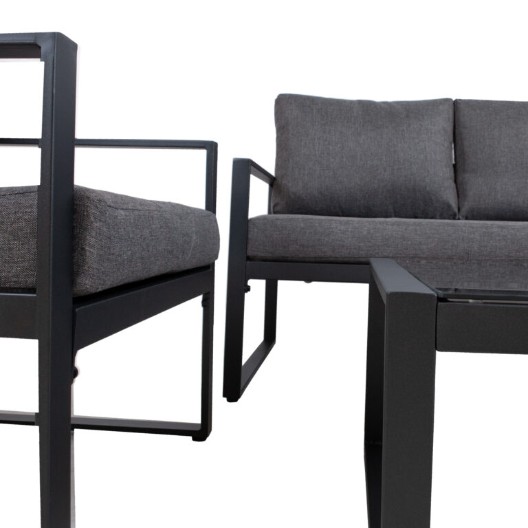 Aiamööblikomplekt LEIPZIG laud, diivan ja 2 tooli - Image 4