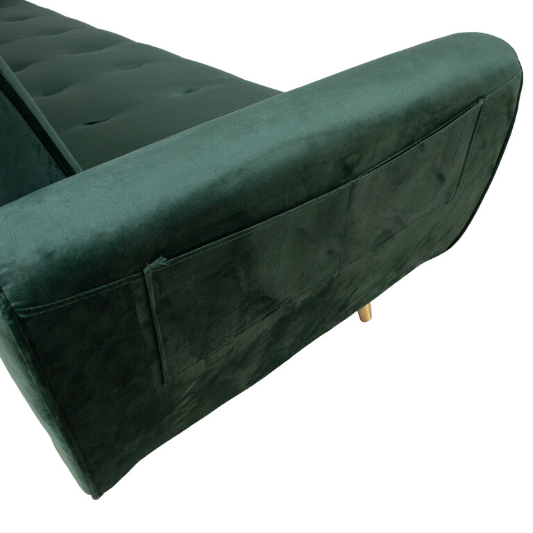 Diivanvoodi FALUN 214x83xH82cm, roheline samet - Image 4