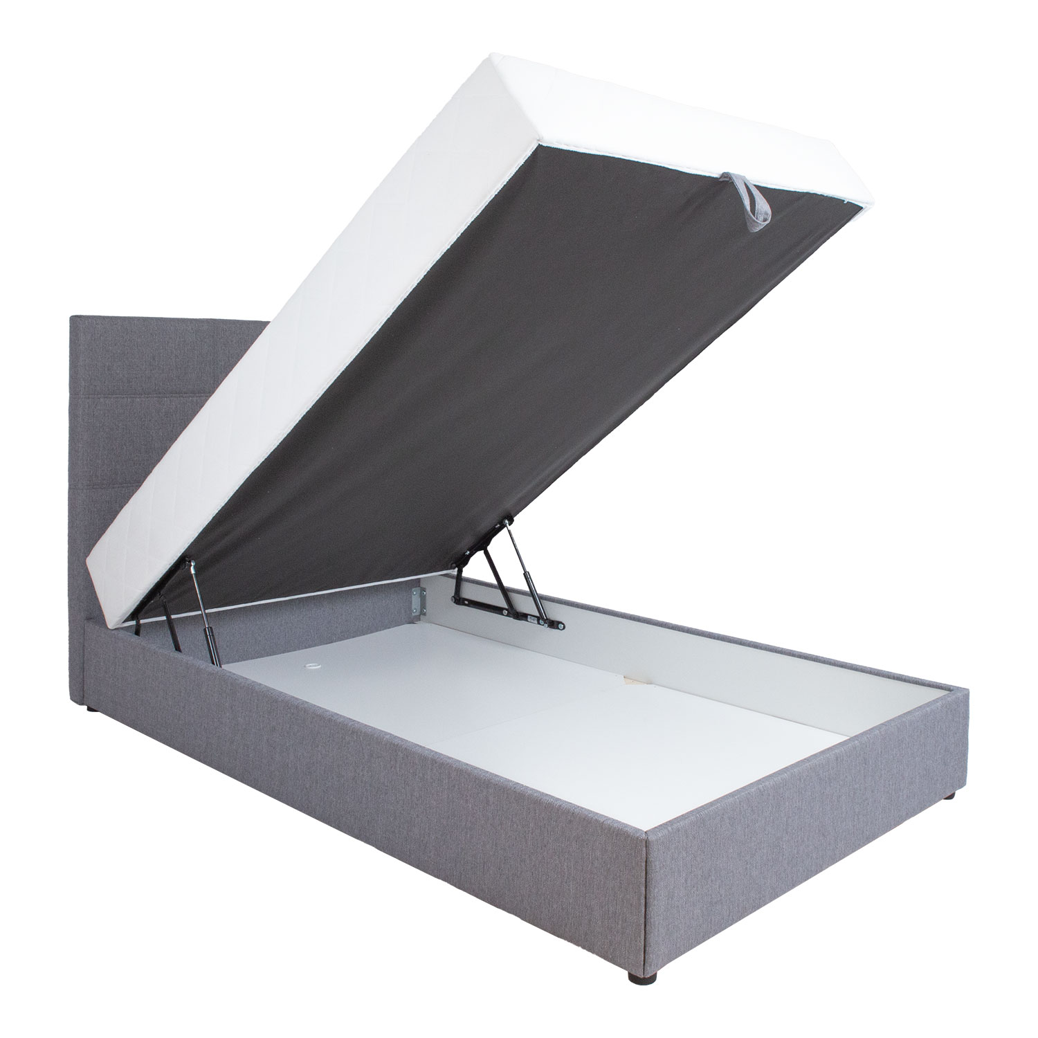 Kontinentaalvoodi LEIKO 140x200cm, hall - Image 2