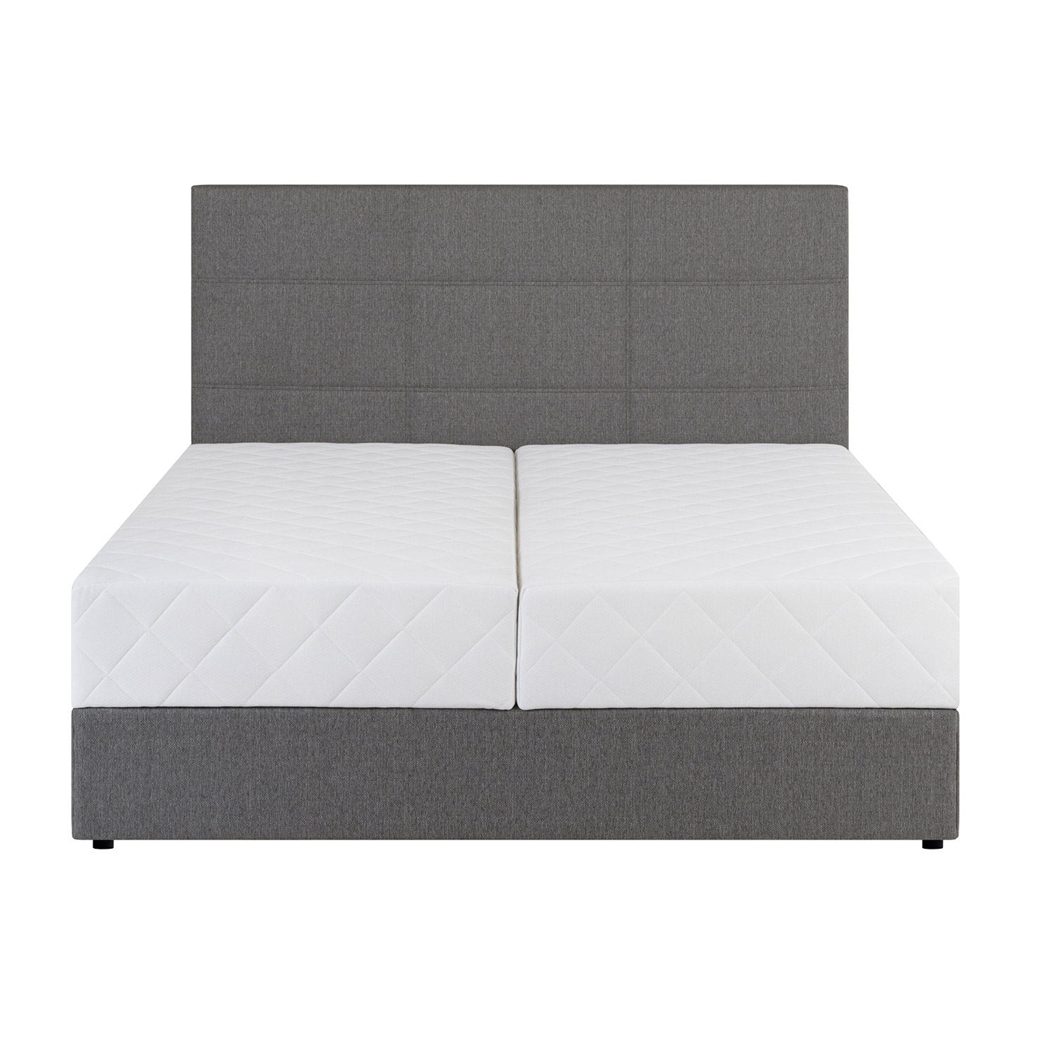 Kontinentaalvoodi LEIKO 160x200cm, hall - Image 2