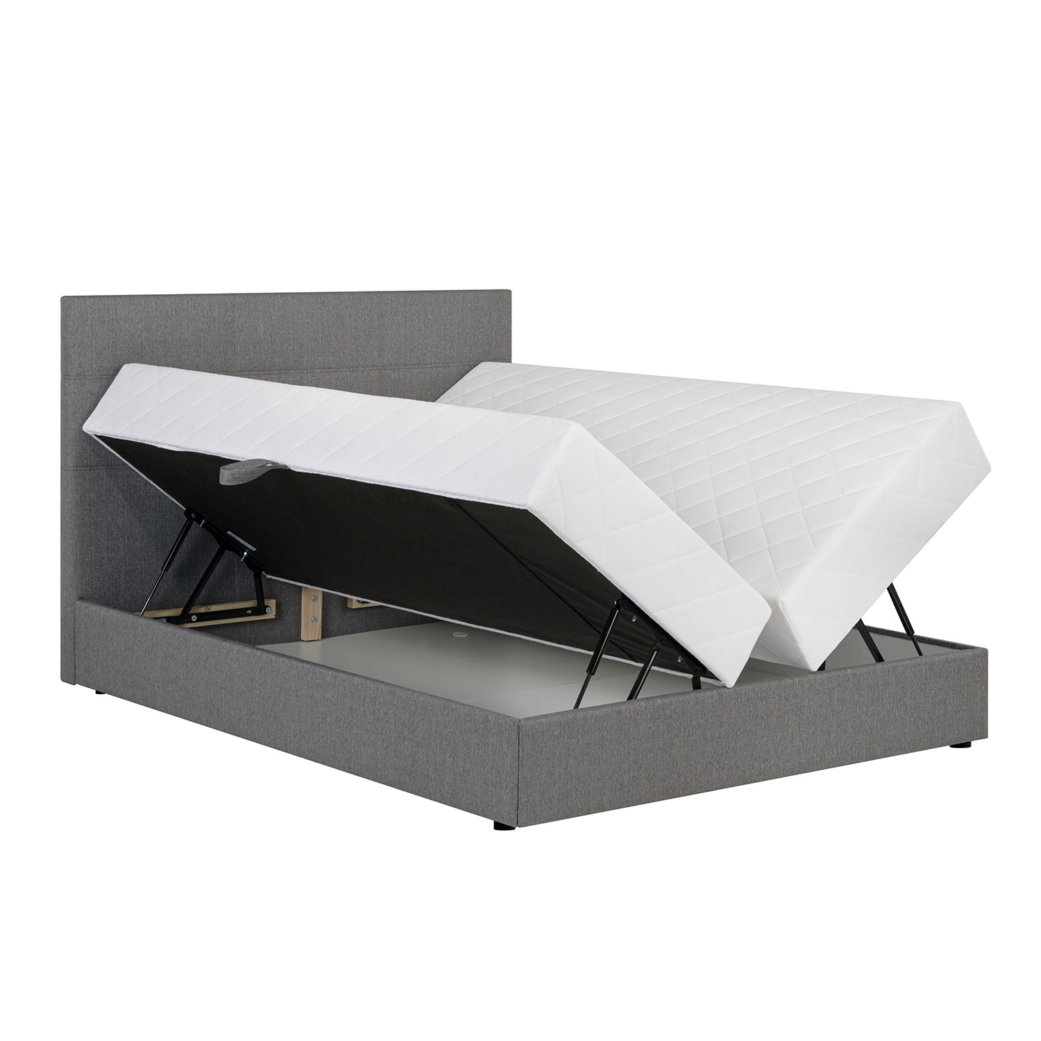 Kontinentaalvoodi LEIKO 160x200cm, hall - Image 3