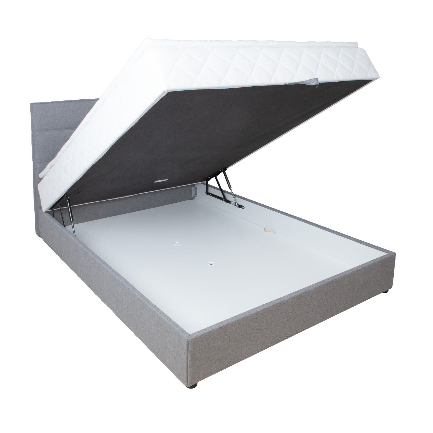 Kontinentaalvoodi LEVI 140x200cm, madratsiga, hall - Image 2