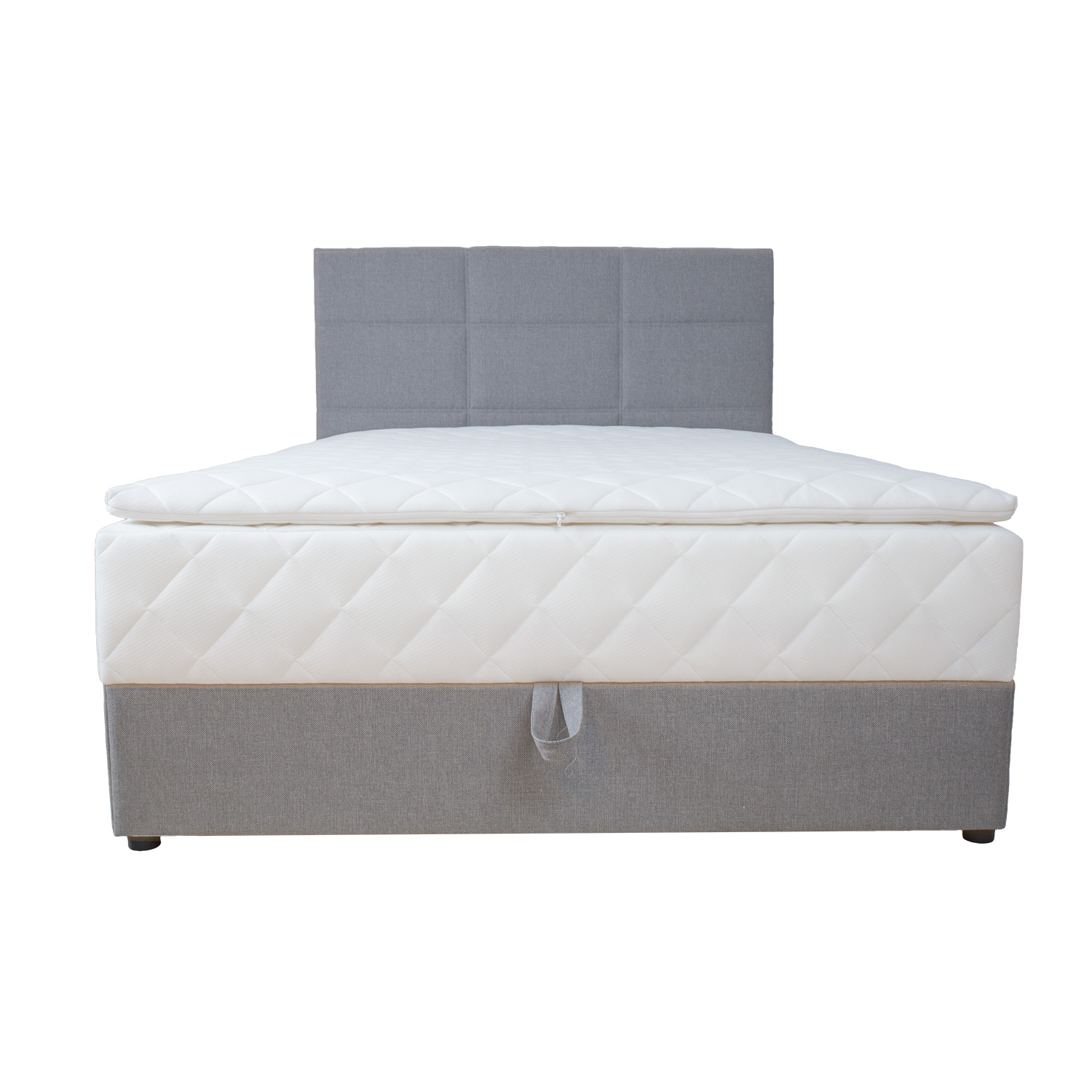 Kontinentaalvoodi LEVI 140x200cm, madratsiga, hall - Image 3