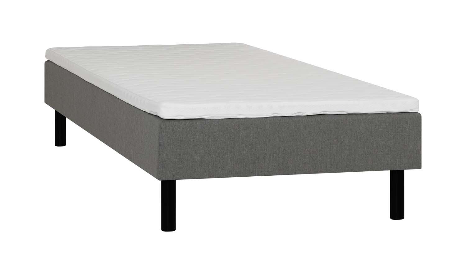 Kušett LANDE 120x200cm, hall, 120x200xH54cm, 7-tsooniline pocket-vedrustus