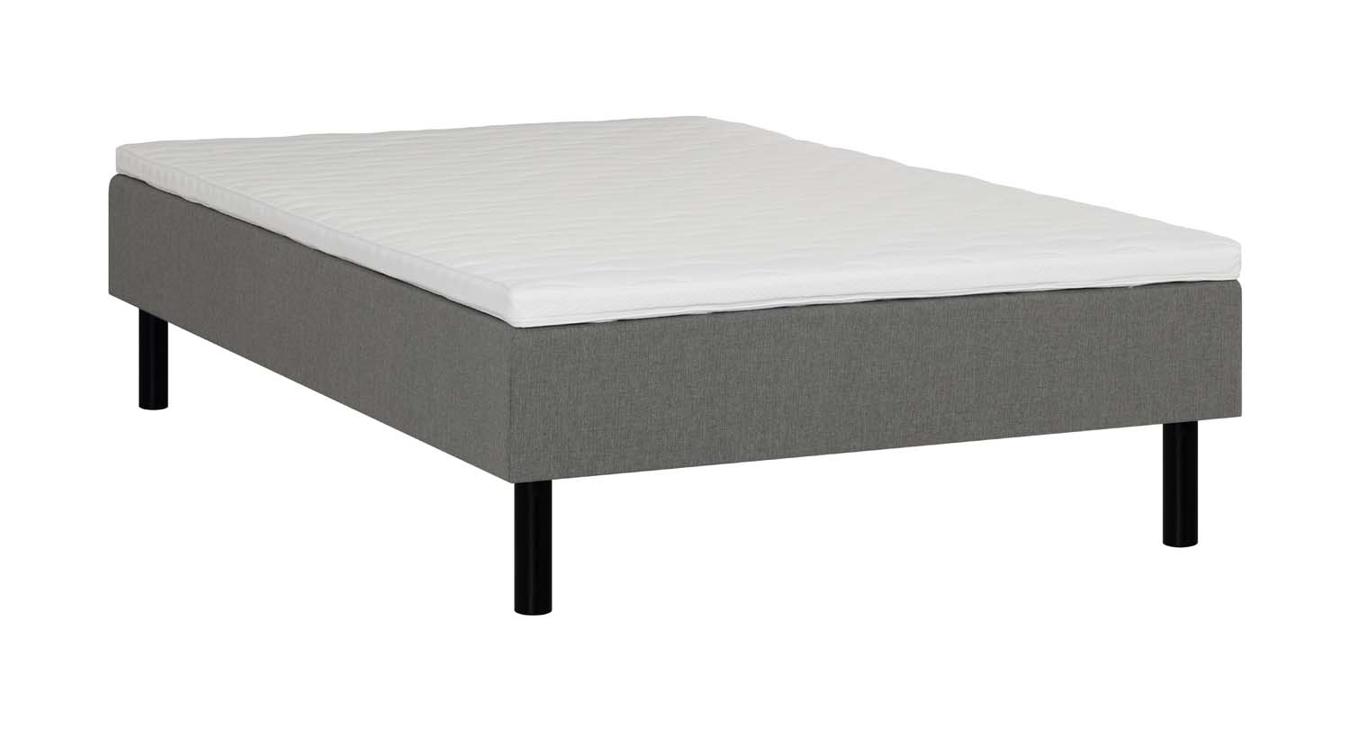 Kušett LANDE 140x200cm, hall, 140x200xH54cm, 7-tsooniline pocket-vedrustus