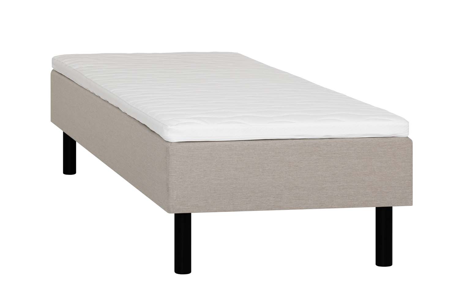 Kušett LANDE 90x200cm, beež, 90x200xH54cm, 7-tsooniline pocket-vedrustus