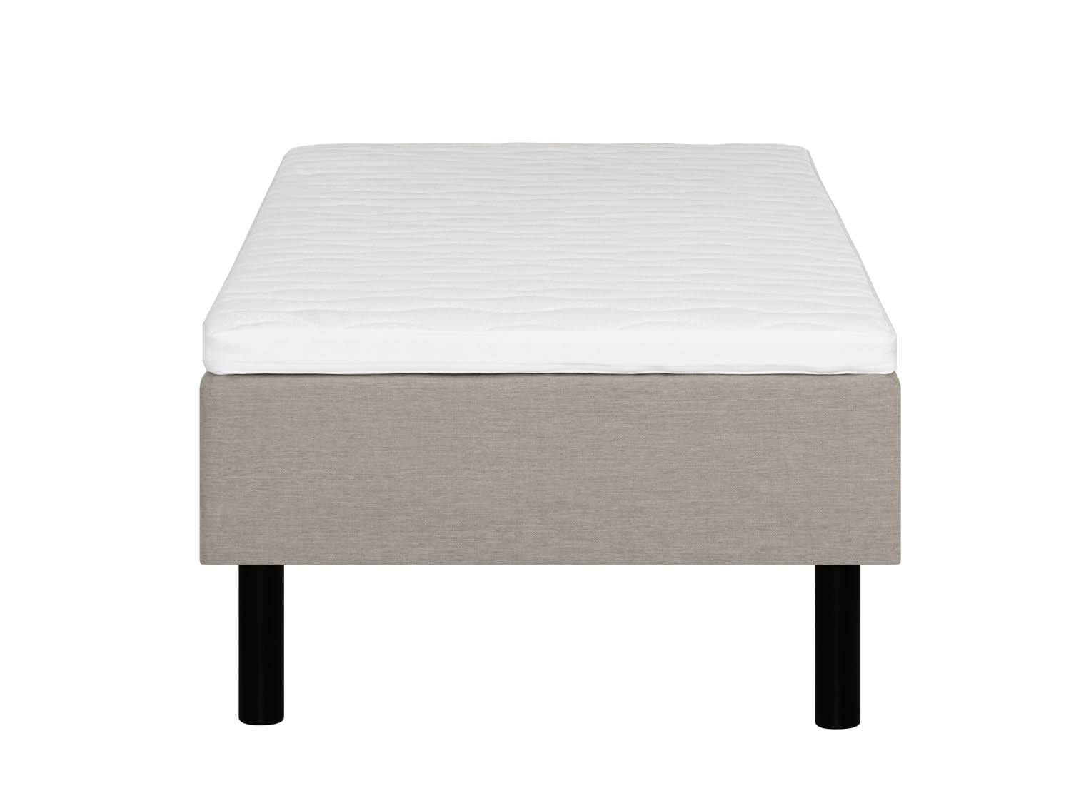 Kušett LANDE 90x200cm, beež, 90x200xH54cm, 7-tsooniline pocket-vedrustus - Image 2