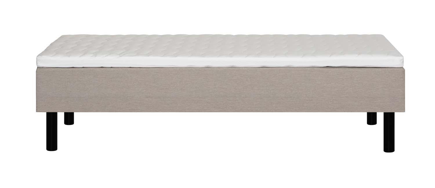 Kušett LANDE 90x200cm, beež, 90x200xH54cm, 7-tsooniline pocket-vedrustus - Image 3