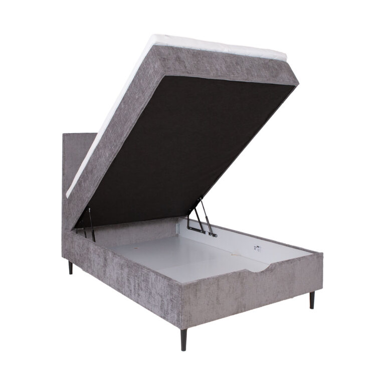 Kontinentaalvoodi LAARA 90x200cm, hall, 91x208xH119cm - Image 3