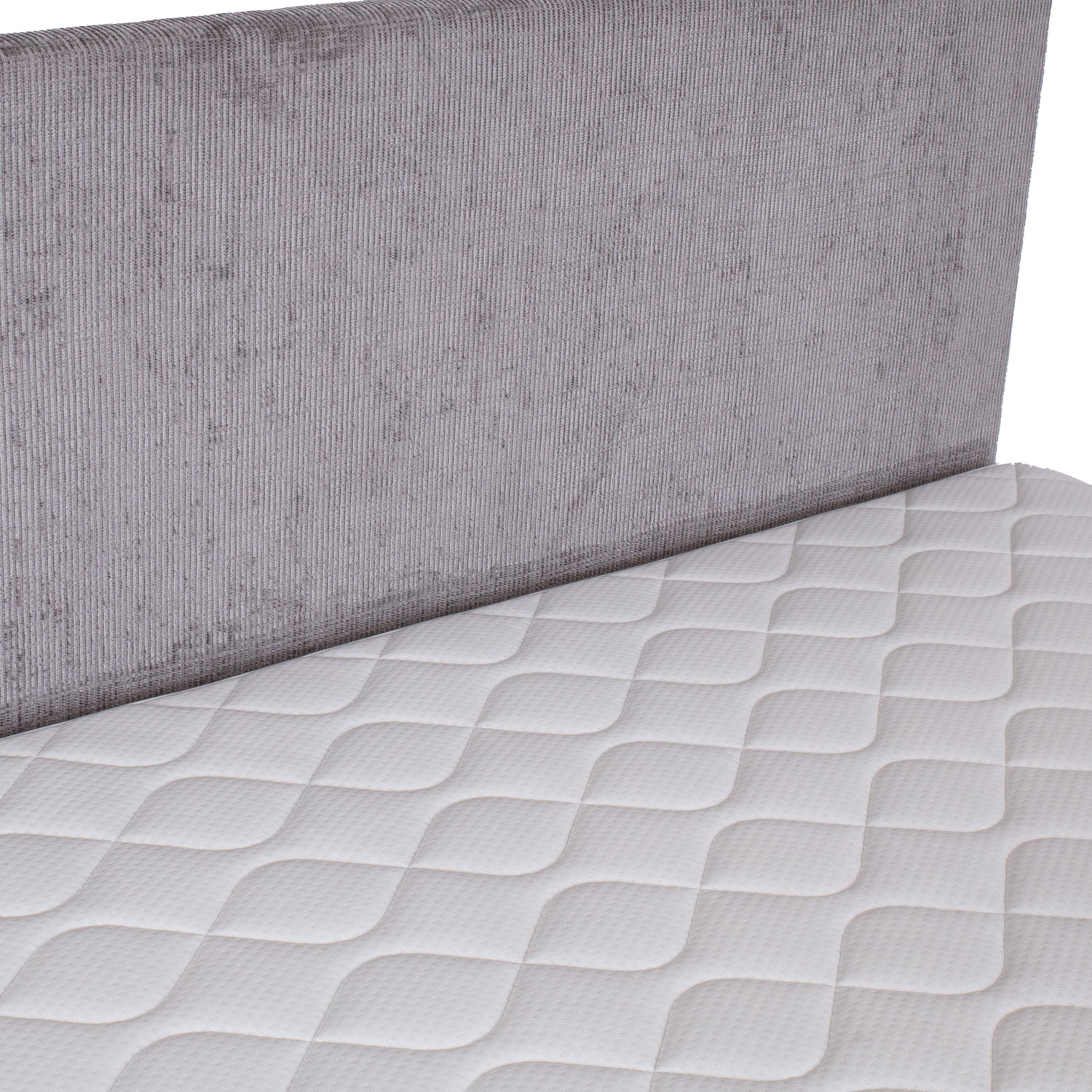 Kontinentaalvoodi LAARA 90x200cm, hall, 91x208xH119cm