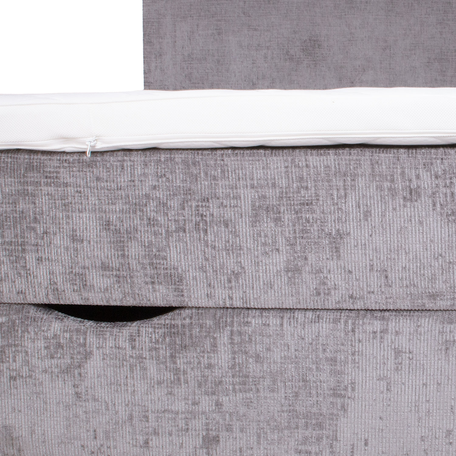 Kontinentaalvoodi LAARA 90x200cm, hall, 91x208xH119cm