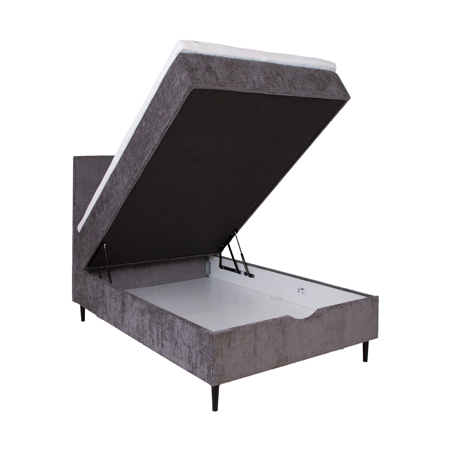 Kontinentaalvoodi LAARA 90x200cm, grafiit, 91x208xH119cm