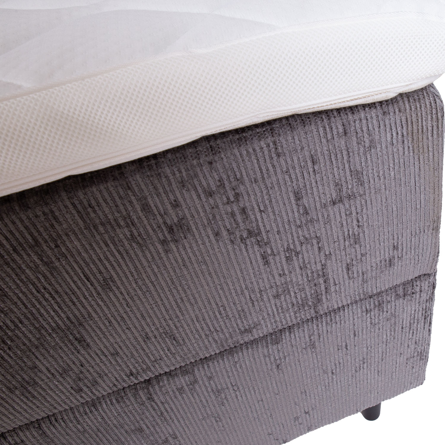 Kontinentaalvoodi LAARA 90x200cm, grafiit, 91x208xH119cm