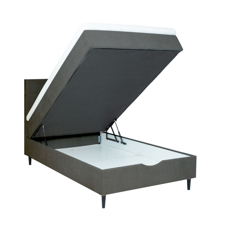 Kontinentaalvoodi LAARA 90x200cm, tumehall, 91x208xH119cm - Image 3