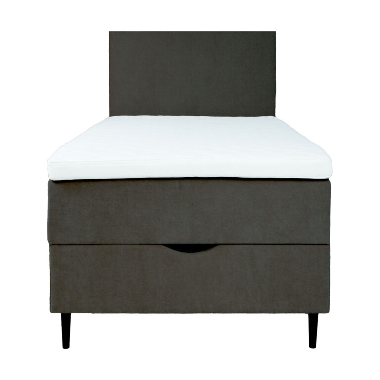 Kontinentaalvoodi LAARA 90x200cm, tumehall, 91x208xH119cm - Image 4